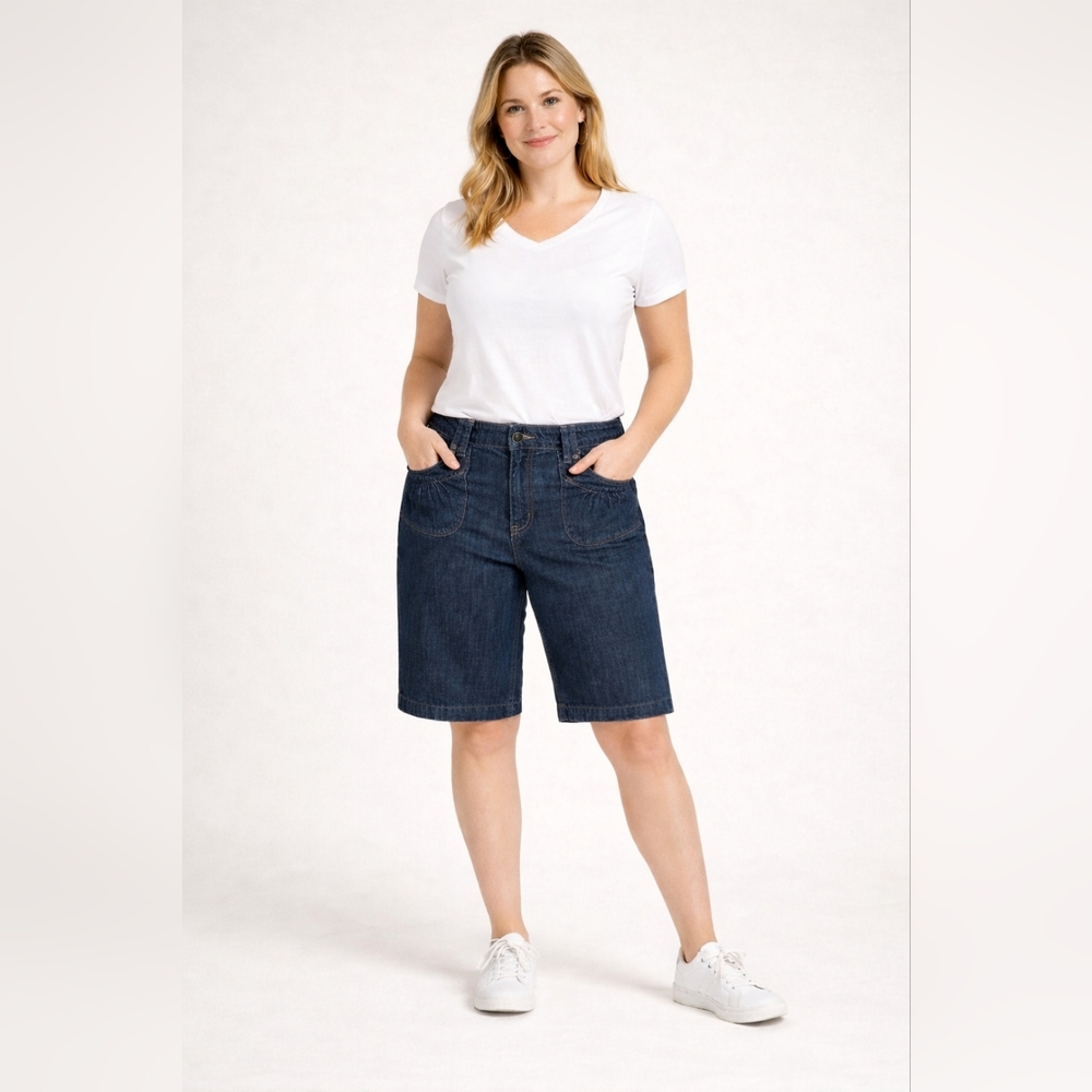 Canyon River Blues Vintage Denim Knee-Length Shorts Trousers Size 14